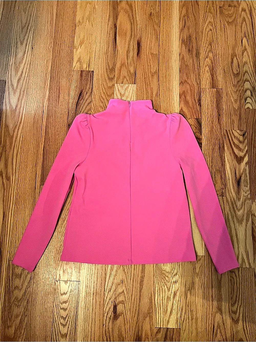 Ann Taylor Long Sleeve Mock Neck Pink XS Like New